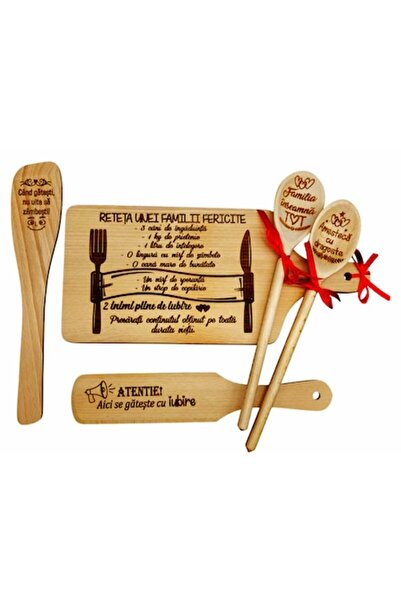 OEM Personalized kitchen set "Recipe for a happy family", 5 pieces