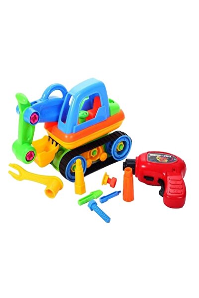MalPlay Σετ παιχνιδιού για αγόρια, MalPlay, εκσκαφέας με τρυπάνι και αξεσουάρ, 30 τεμάχια