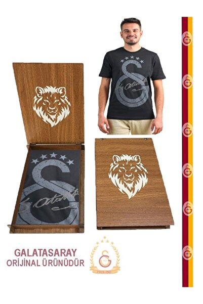 Galatasaray Original 5 Star Atatürk Signed T-Shirt Jersey Gift with Wooden Box