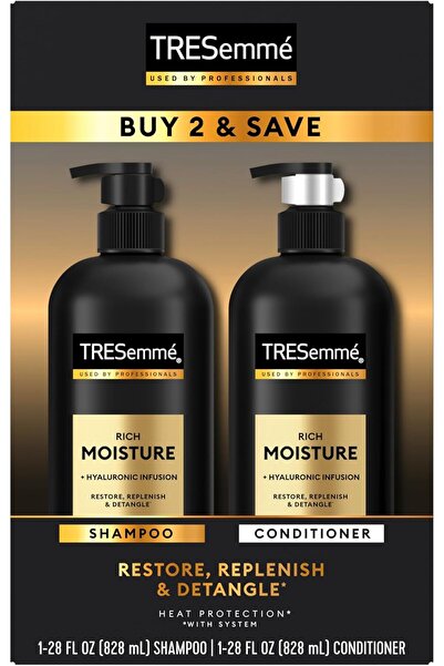 TRESemmé Moisturizing Shampoo And Conditioner Rich Moisture For Dry Hair, 28 Fl Oz