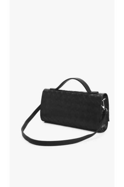 Koton Women's Faux Leather Shoulder Bag with Buckle Detail Handle and Strap