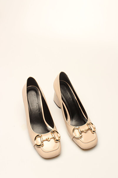 İDİL BEJ RUGAN TOKALI KADIN TOPUKLU