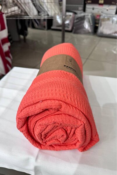 Çeyiz Diyarı Double Summer Cotton Single Pike Orange