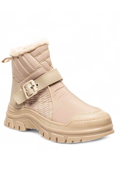 Celira حذاء نسائي من الفرو السميك ذو نعل سميك NSB521