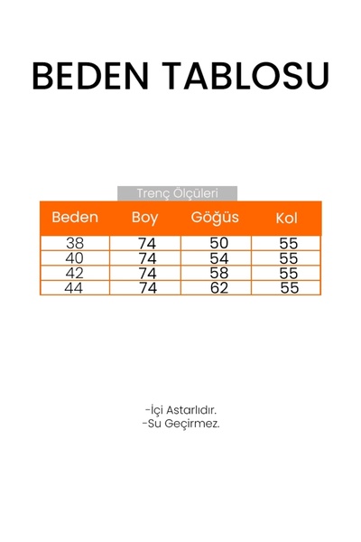 Bestenur Nehar Windbreaker Lined Trench 1621 - Μαύρο