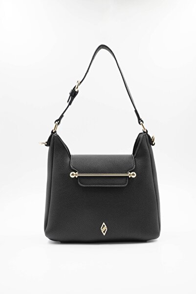 Aron Atelier Matias Siyah Aksesuar Detaylı Kadın Omuz Çantası