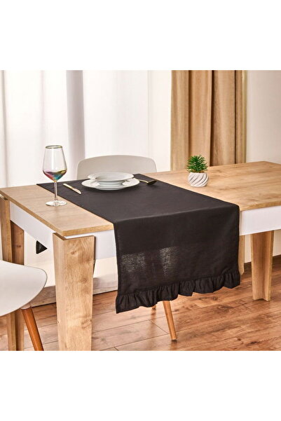 Evidea Soft Fancy Runner - Siyah - 50x130 cm