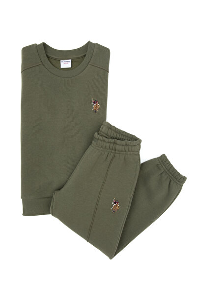 U.S. Polo Assn. Erkek Çocuk Haki Pijama Takımı 50318689-VR027