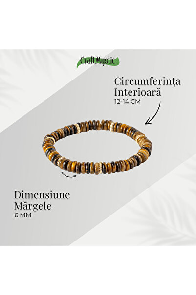 craftmystic Tiger Eye Bracelet - Energy and Daily Protection