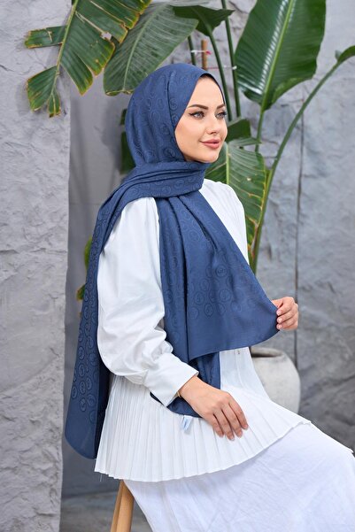 Byedauzunlar Model Ysl jacquard albastru denim