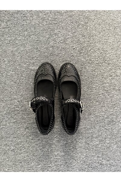 LOSS CLOUDY TROKLU DERİ MARY JANE BABET