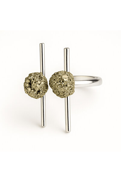 craftmystic Inel al abilității și prosperității - pirită brută