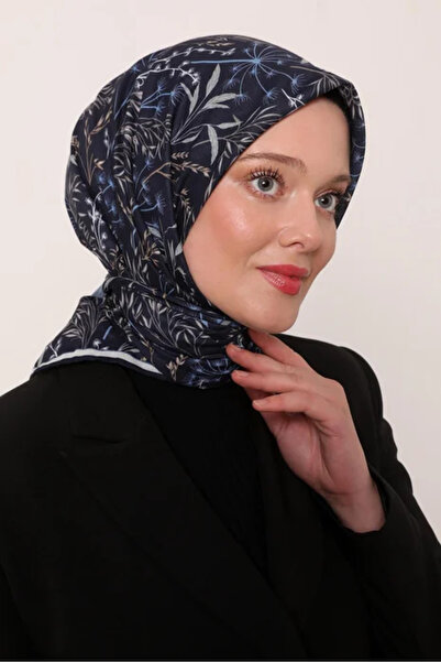 LuvenSara وشاح كوبر الناعم - أزرق داكن مطر