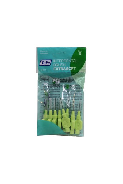 TePe Extra Soft interdental brushes, 5 green (0.8 mm), 8-pack