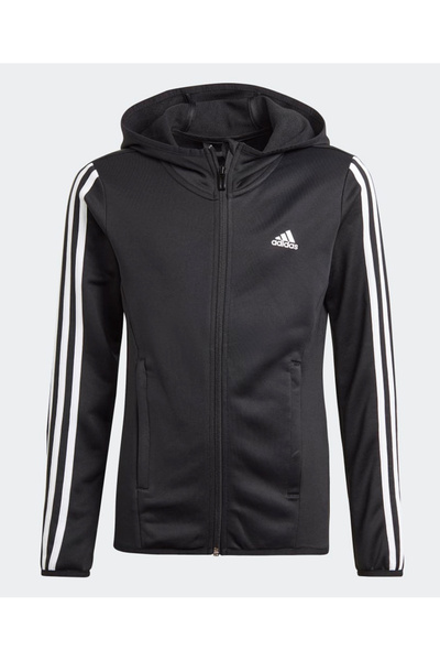 adidas هودي بسحاب كامل بثلاثة خطوط مصمم للتحرك