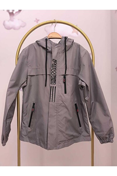 kidsense Boy's Hooded Zippered Raincoat with Pockets