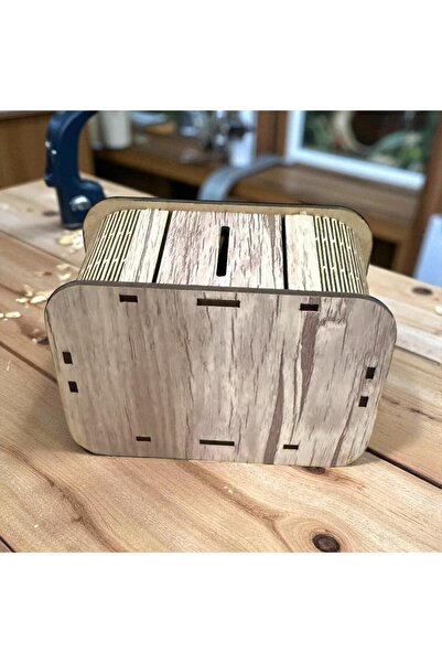 golden team Wooden piggy bank