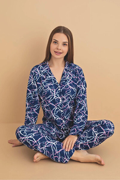 My Hanne Σετ γυναικεία πιτζάμα με σχέδια 4000