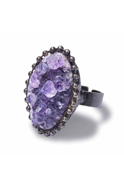 craftmystic Inel Vintage cu Ametist pentru Femei - Design Antic, Bijuterii Fe...