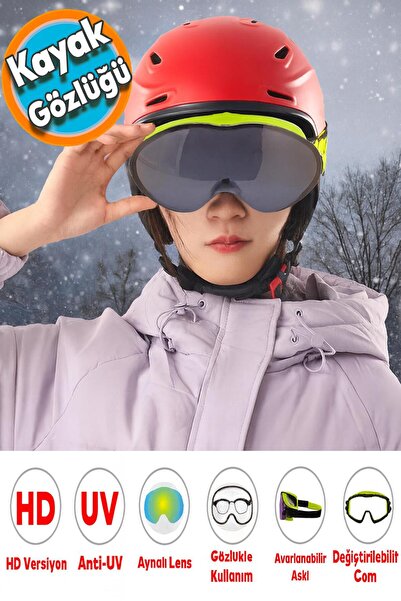 NZB يمكن تغيير نظارات التزلج الزجاجية المضادة للضباب والشمس والثلج نظارات واق...