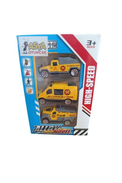 Asya Oyuncak 3 قطع من المركبات المعدنية المصبوبة 600-2