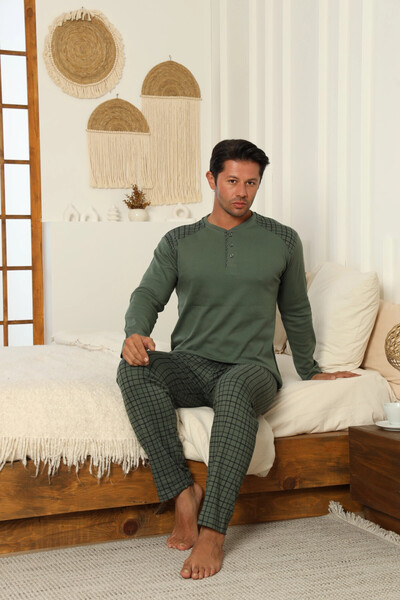 My Hanne Patterned Men's Pajama Set 16671