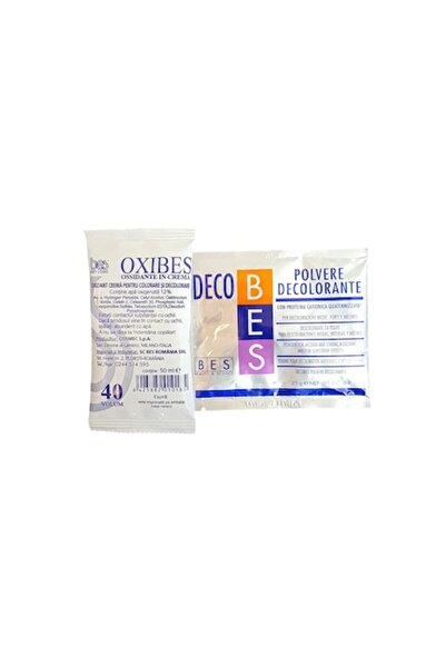 BES Decobes Bleaching Powder 25 g + 12% Cream Oxidant 50 ml
