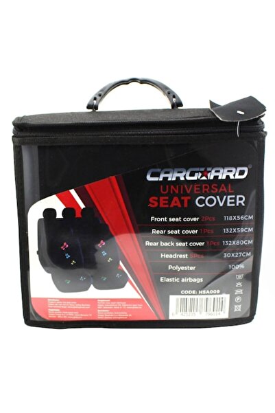 CarGuard Huse universale scaune auto Elegance, 9 piese , negru cu model flutu...