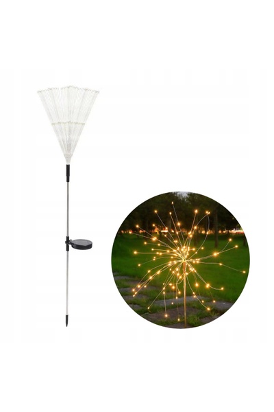 Other Lampă solară de grădină colorată cu artificii, 200 LED-uri, decorativă de Crăciun