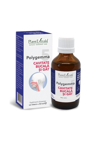Plantextrakt Polygemma 5, Cavitate bucală și gât, 50 ml, Extract de plante