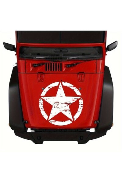 Avex Sticker autoadeziv pentru vehicule Off Road, model "Rusted Army Star", d...
