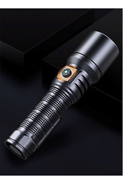 Arabest Outdoor Waterproof Flashlight, Rechargeable Flashlight, 3-level Light Source Large-capacity Battery