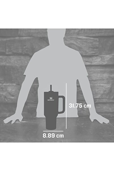 Stanle Stanley Quencher H2.0 Tumbler 40 oz | Insulated Stainless Steel | BPA-Free | Black Glow