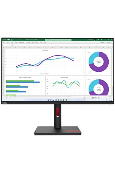 LENOVO Monitor ThinkVision T32h-30, 31.5, QHD, 60 Hz, LED, 6 ms, Pivot
