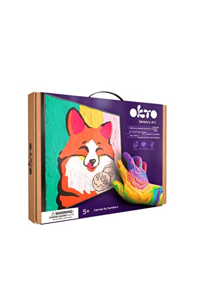 OKTO Set pictura cu argila usoara, 29*29 cm - Fox