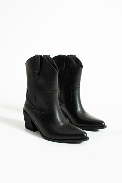 nevanın pabuçları SAVA işlemeli kovboy rahat kalıp kadın bot