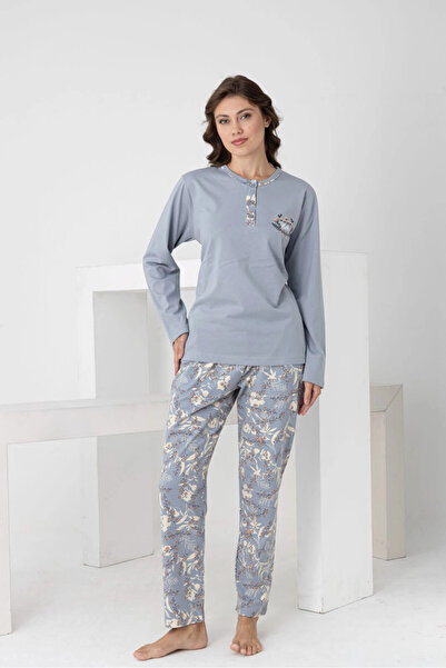 My Hanne Patterned Women's Pajama Set 3102