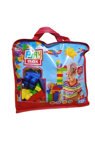 Playbox مجموعة بلاي بلوكس بلوك شاين 133 قطعة في حقيبة للبنات والأولاد 2984