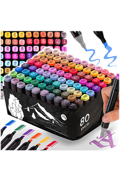 Other Markere cu alcool Nukido NK-912 cu pungă de 80