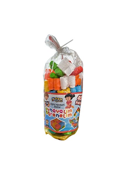 Halitcan هاليت كان ألعاب مكعبات متحركة صغيرة 45 قطعة في حقيبة CN2112A