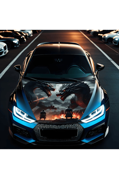 Avex Folie Capota Auto "Hood Art" rezistenta la exterior, marime S (150 x 110...