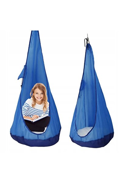 Other Balansoar de grădină Cocoon pentru copii, scaun suspendat pentru cameră, albastru