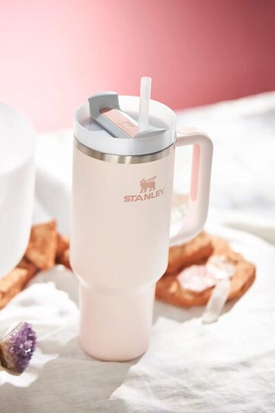 Stenley Stanley Quencher H2.0 Tumbler 40oz – Rose | Vacuum Insulated Mug with Straw