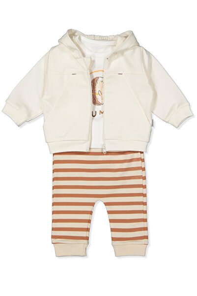 Bebetto İKİ İP HIRKA 3LÜ TAKIM (JUMP IT) EKRU