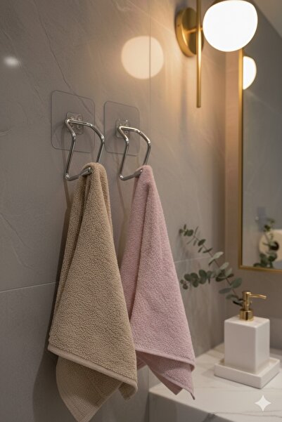 SİLVERLAND 2 Kancalı Güçlü Yapışkanlı Askı