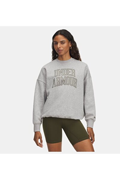 Under Armour Kadın UA Rival Fleece Oversize Varsity Crew Sweatshirt 6007880-014