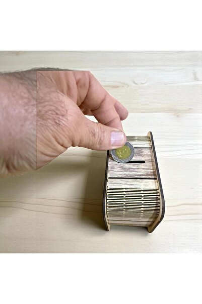 golden team Wooden piggy bank