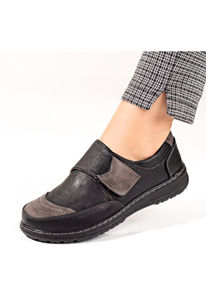 Modlet.ro Pantofi sport negri pentru femei cu închizătoare tip scai MOD10290