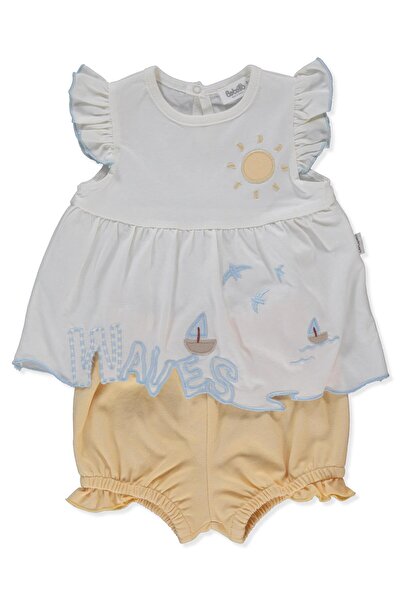Bebetto Pique Shorts 2-Piece Set (Brave Waves) Yellow