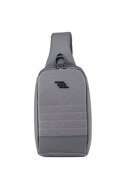 Herlitz Geantă tip sling Bagz Sling Stripes, 29 x 17 x 8 cm, Gri/Negru